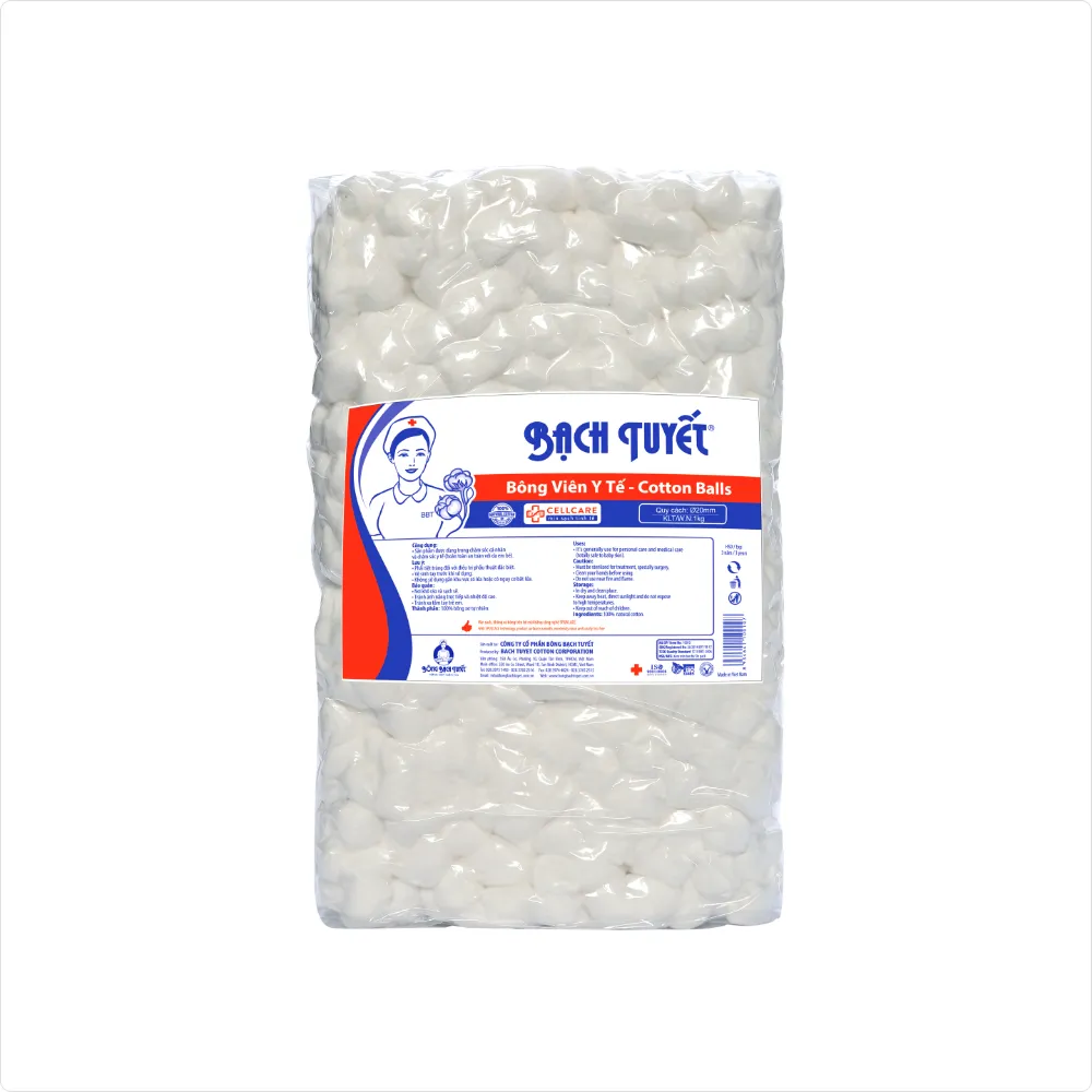 100% cotton absorbent ball | medical cotton ball uses